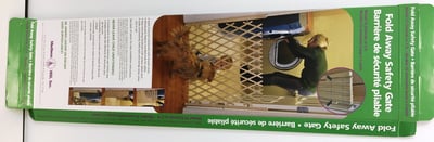 Recalled Madison Mill Foldaway Gate Packaging